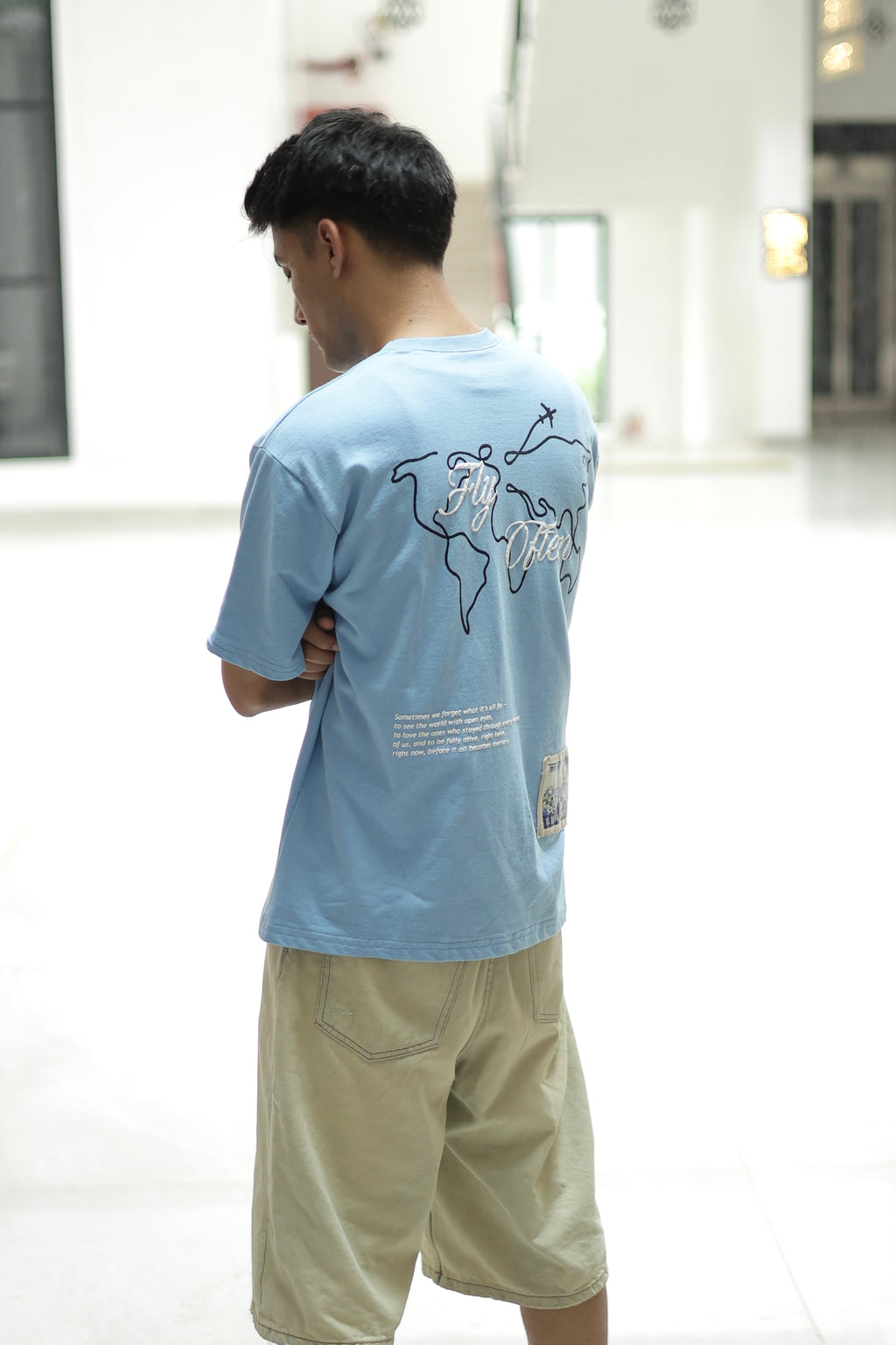 Fly Often Sky Blue Tshirt