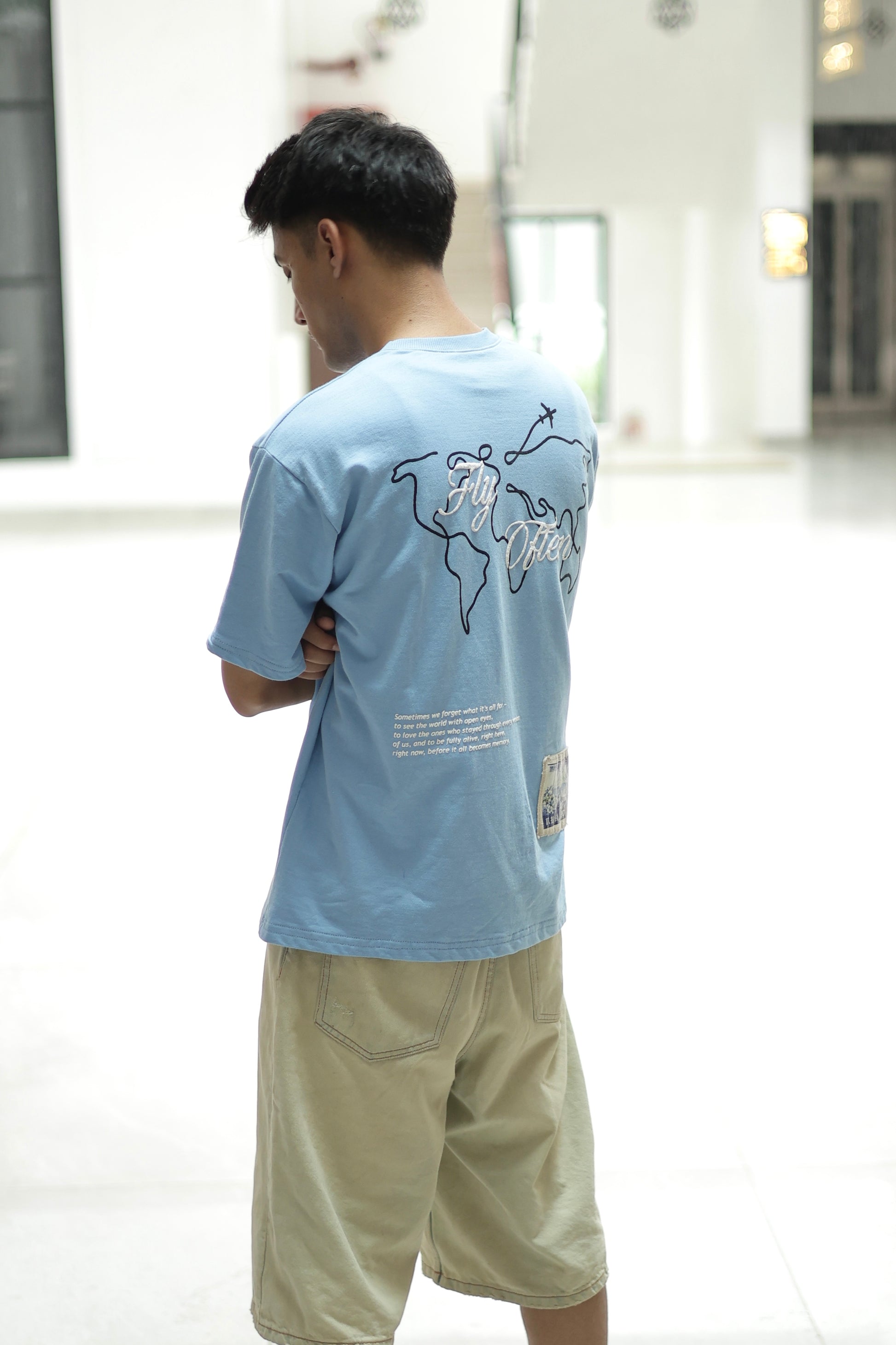 Fly Often Sky Blue Tshirt