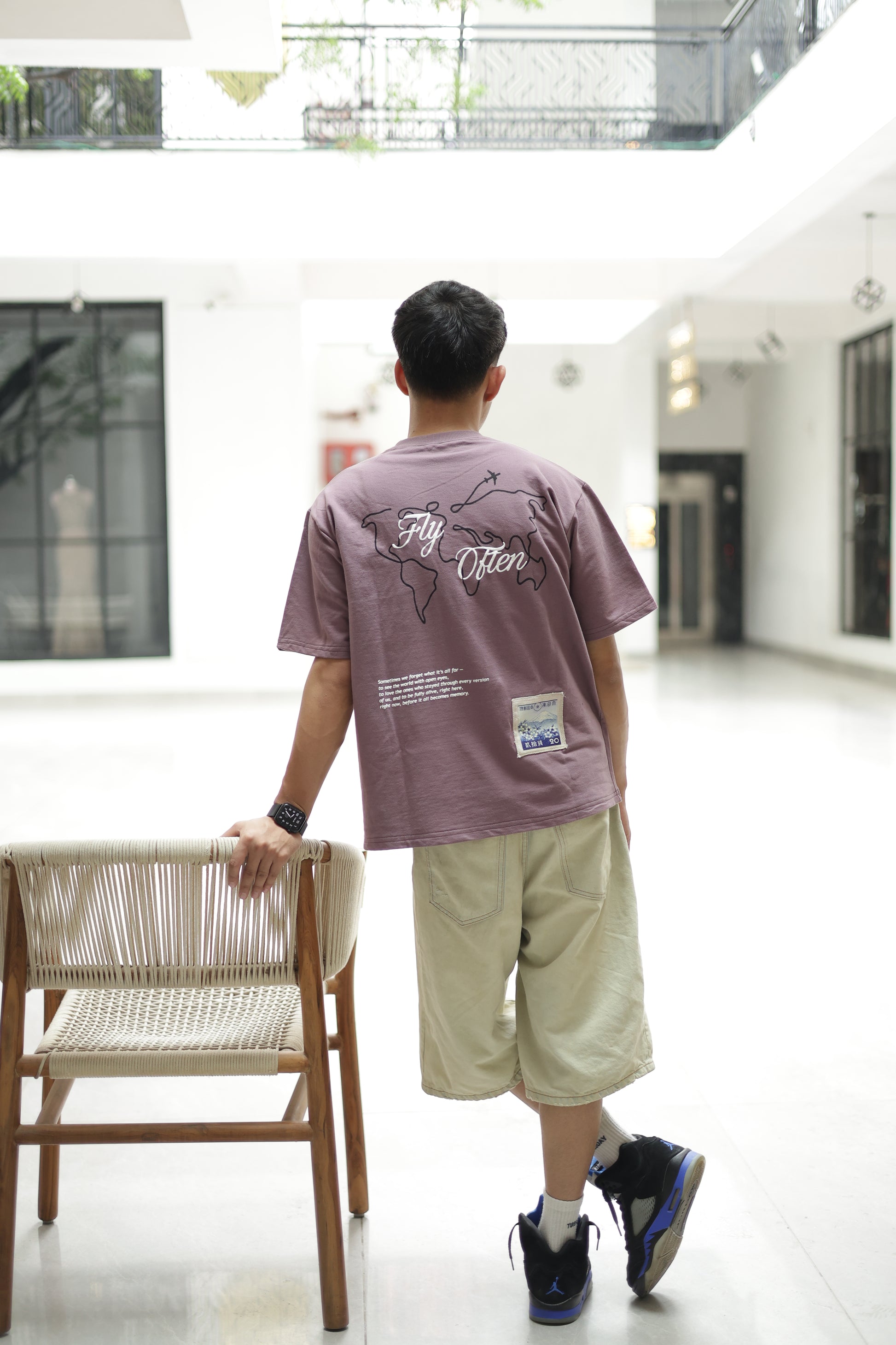MAUVE FLY OFTEN T-SHIRT