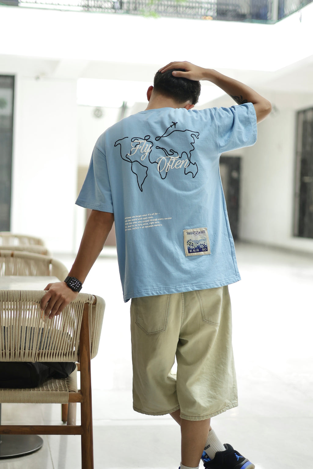 Fly Often Sky Blue Tshirt