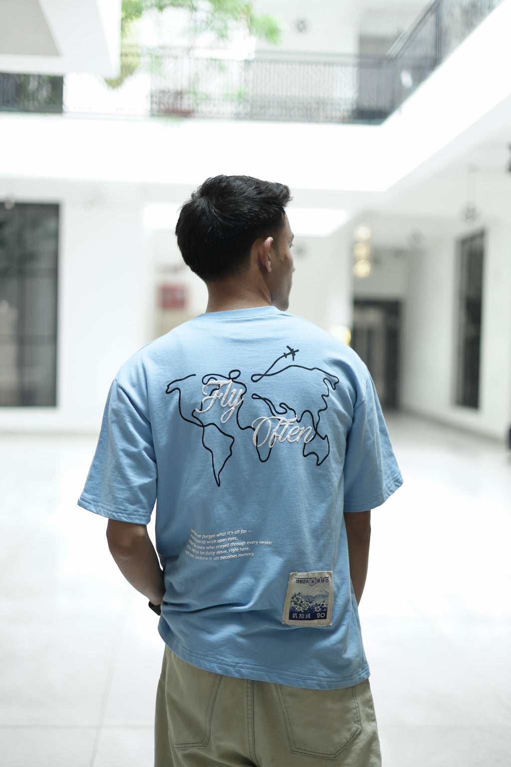 Fly Often Sky Blue Tshirt