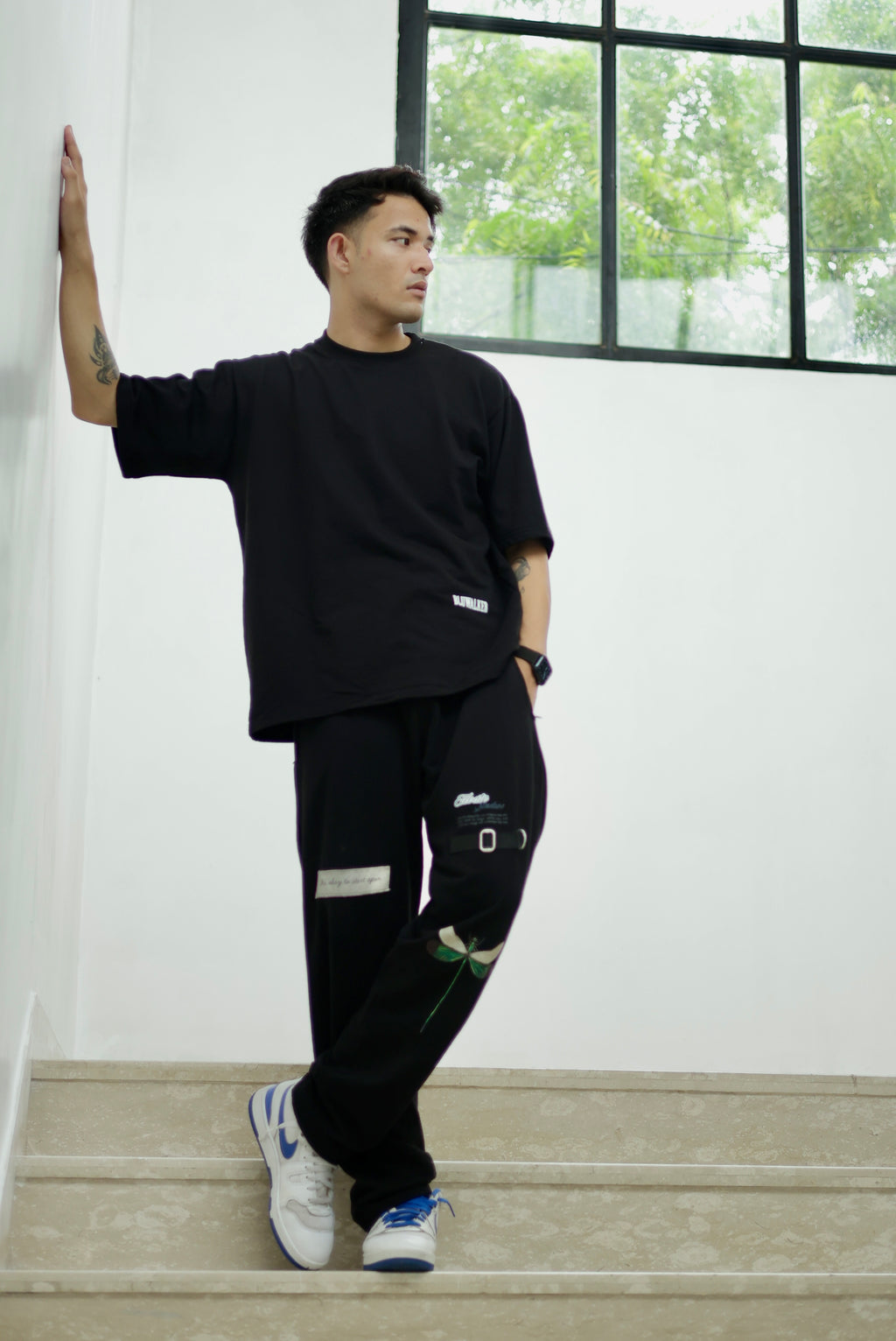 “Its okay to start again” Black Trouser