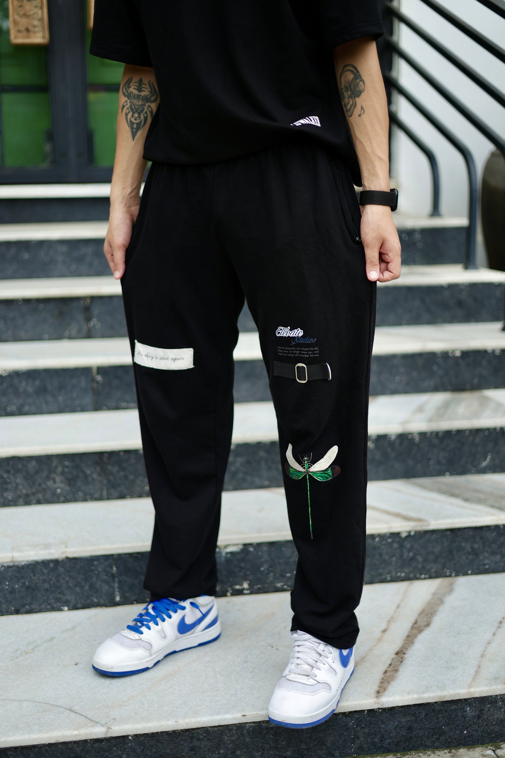 “Its okay to start again” Black Trouser
