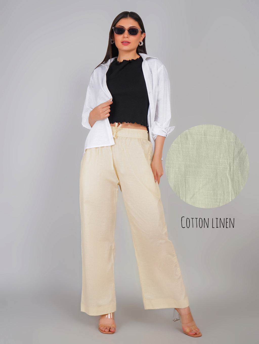 PALE YELLOW LINEN AURA