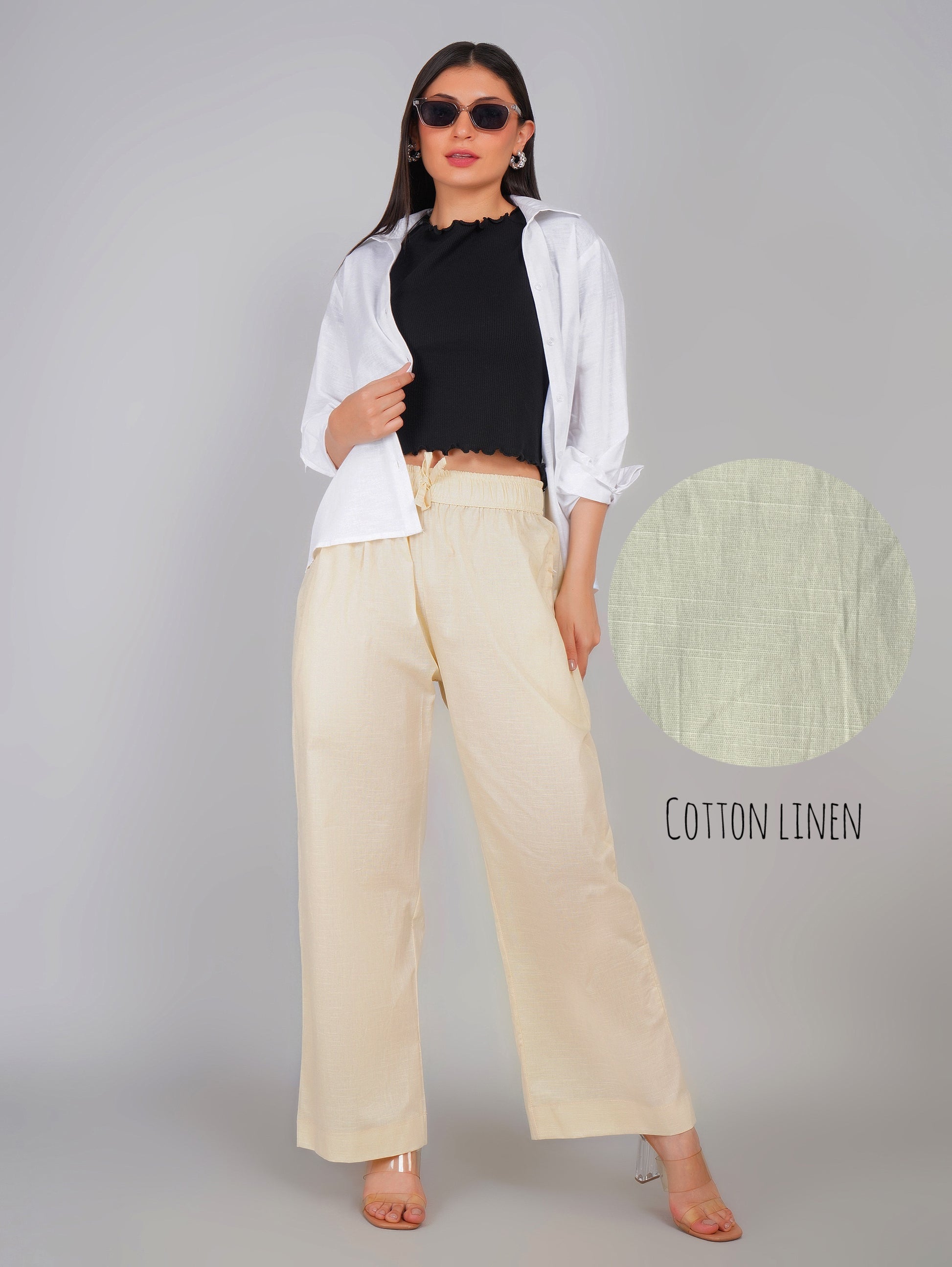 PALE YELLOW LINEN AURA