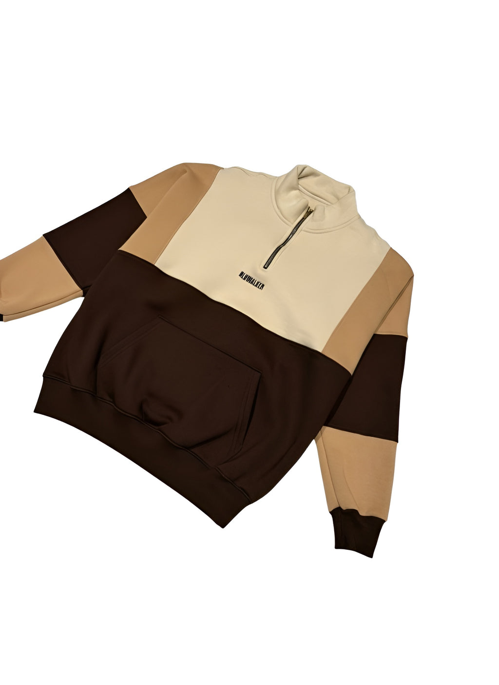 Tri-Colour Quarter Zip Sweatshirt – 390 GSM Cotton Fleece