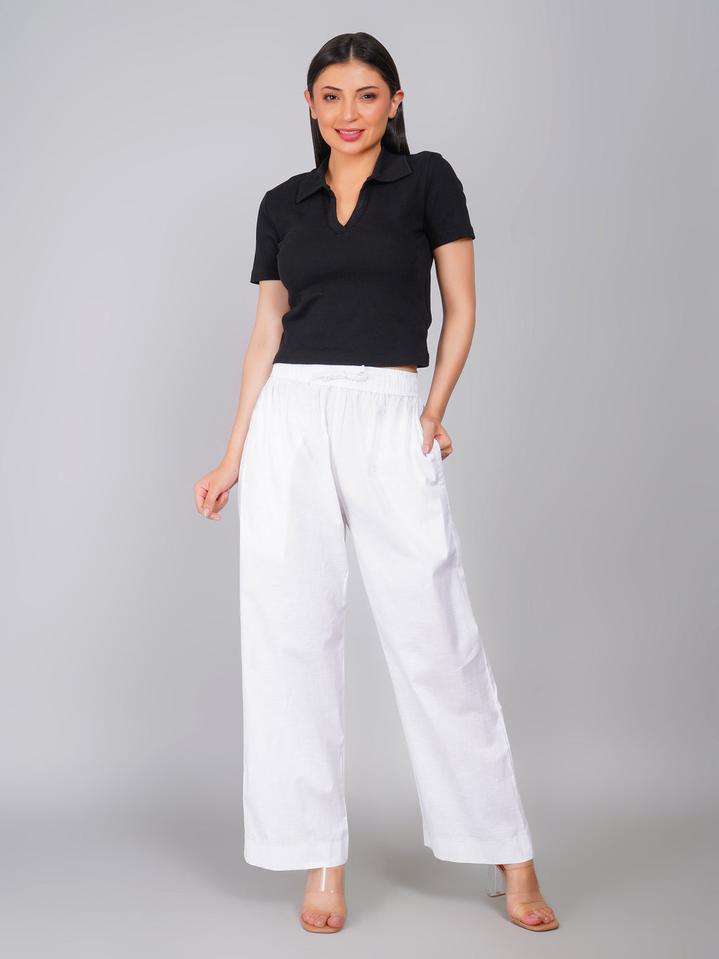 PRISTINE WHITE LINEN PANT