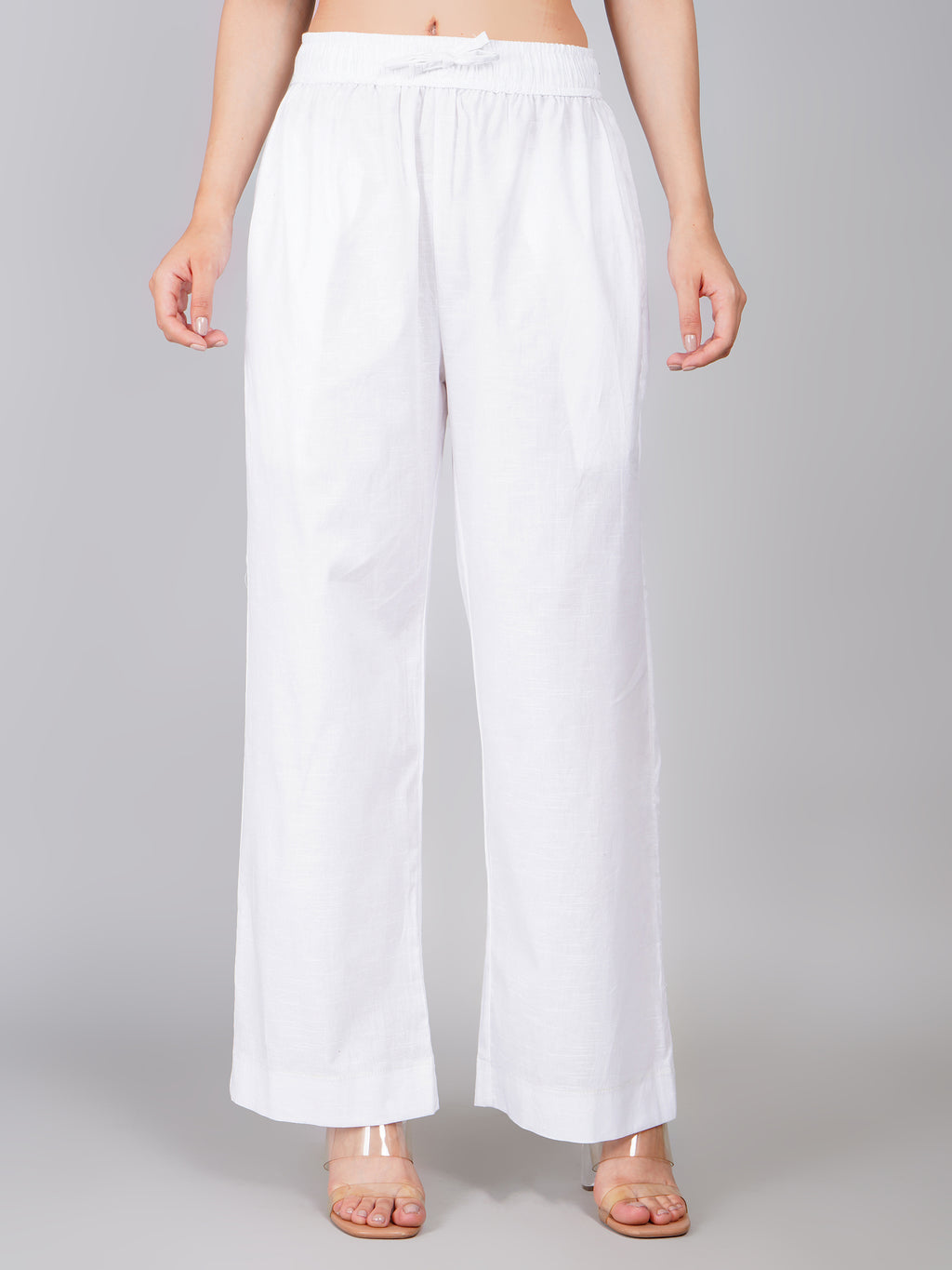 PRISTINE WHITE LINEN PANT