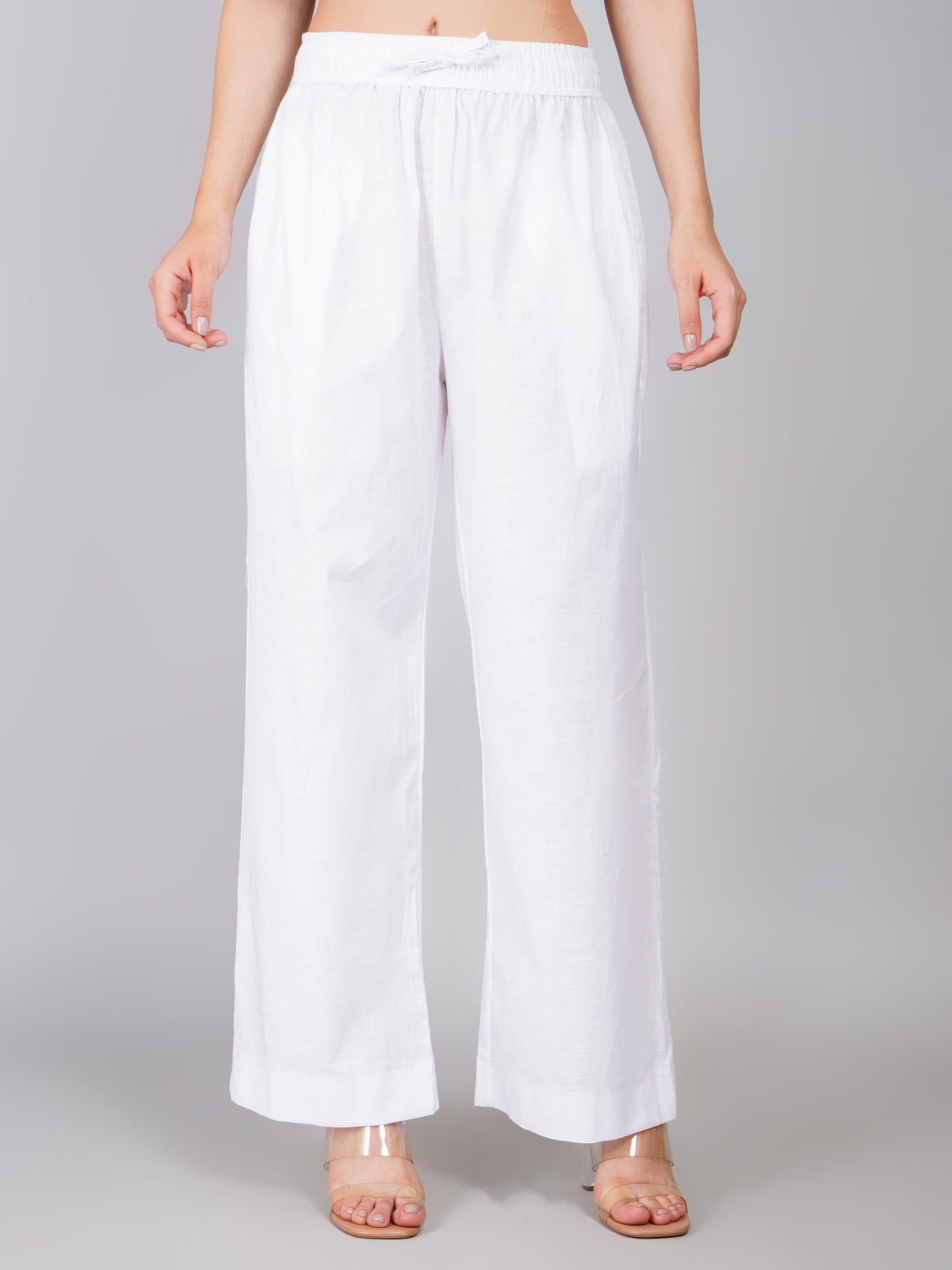 PRISTINE WHITE LINEN PANT