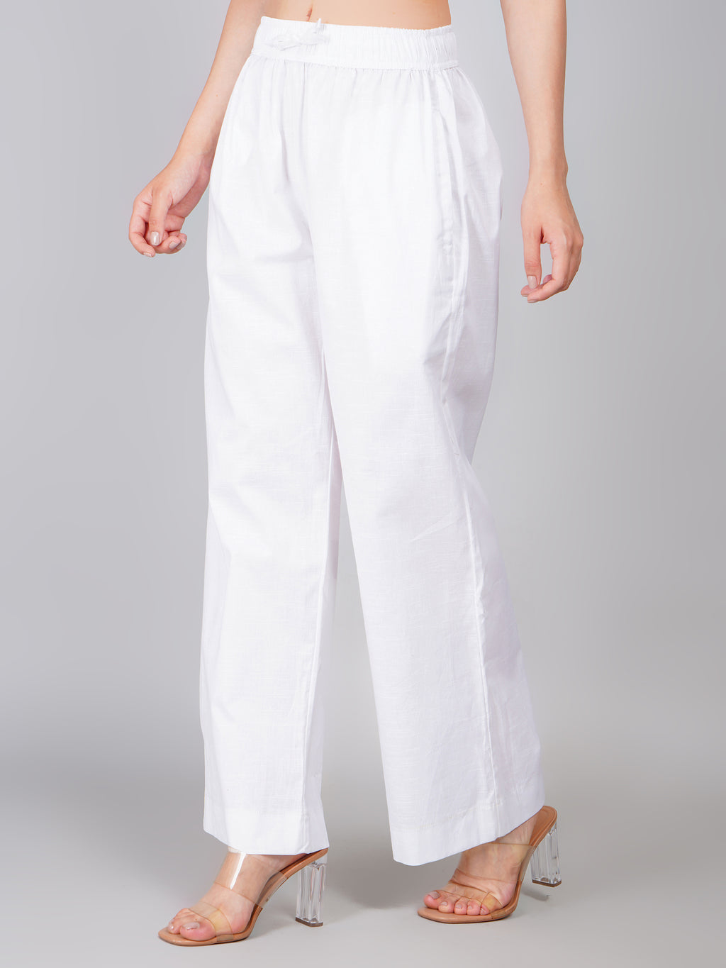 PRISTINE WHITE LINEN PANT