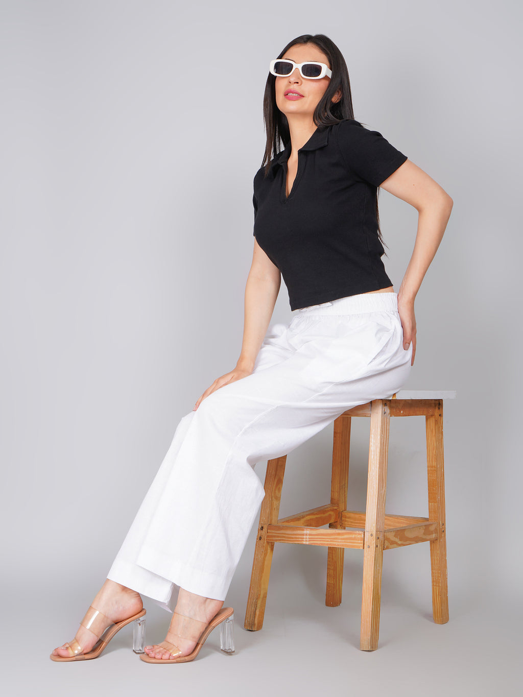PRISTINE WHITE LINEN PANT