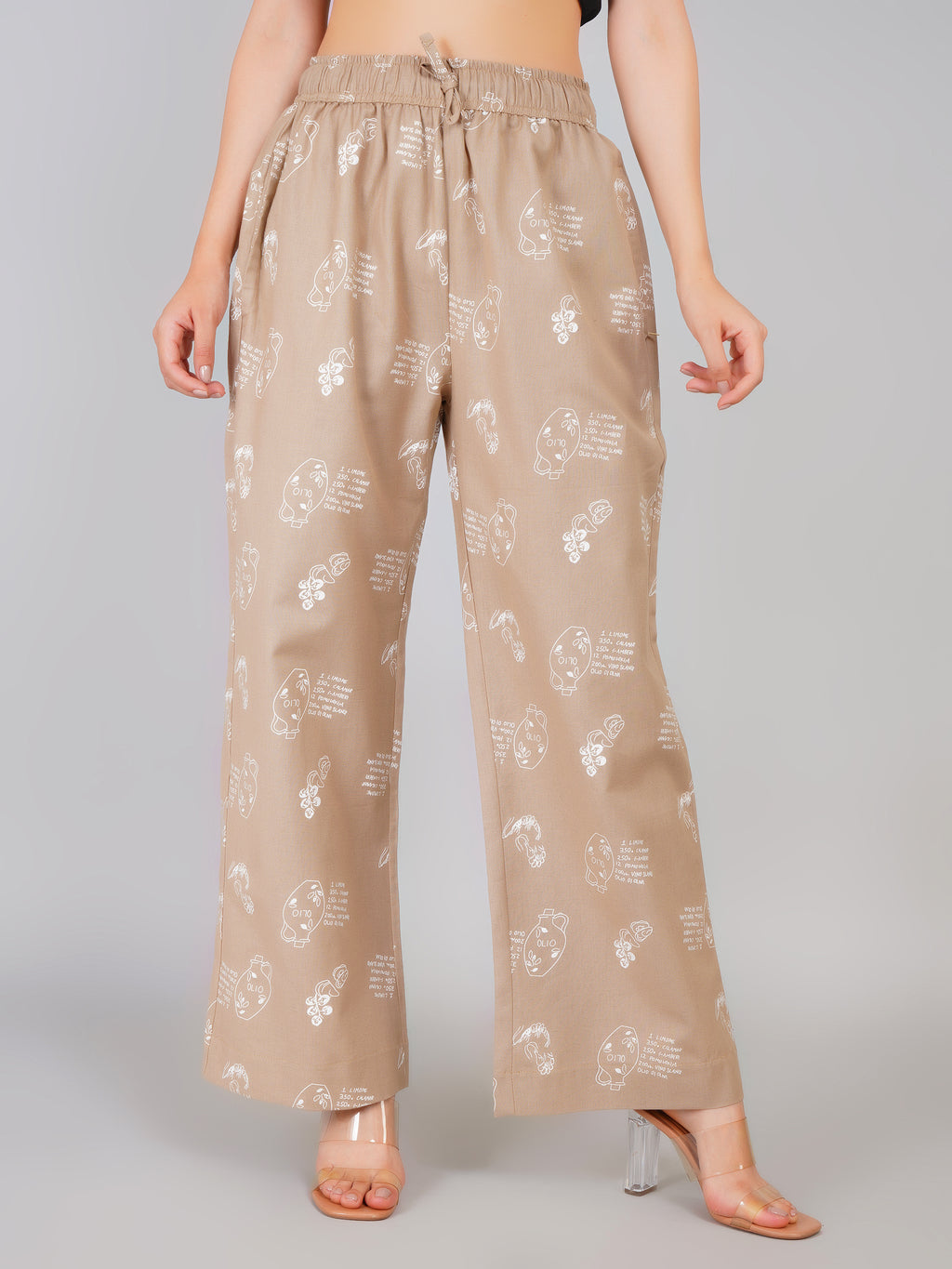 BEIGE ARTISTRY LINEN PANT