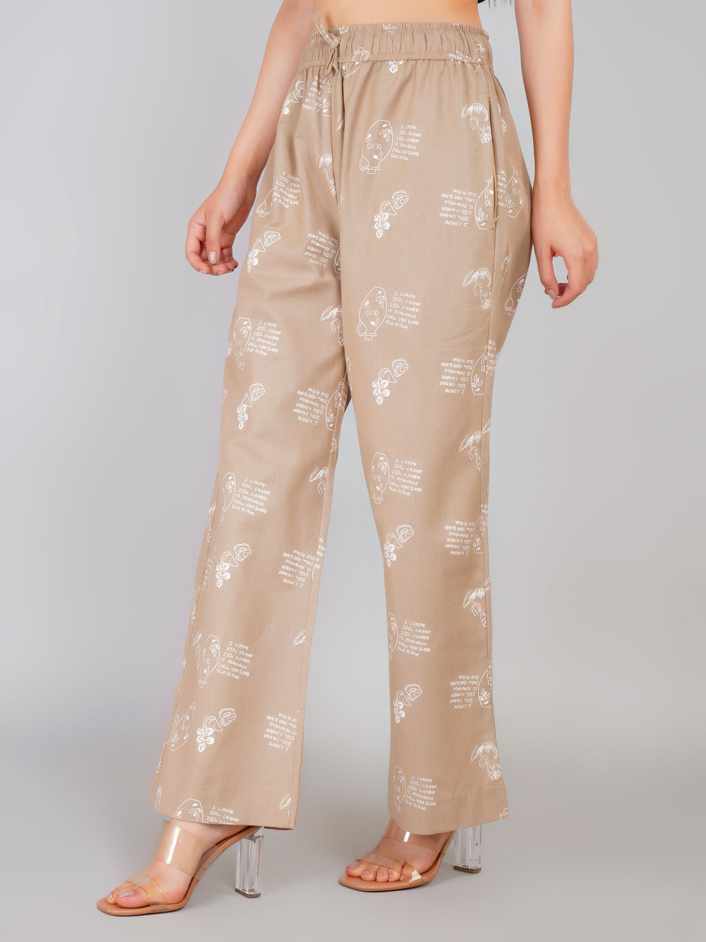 BEIGE ARTISTRY LINEN PANT