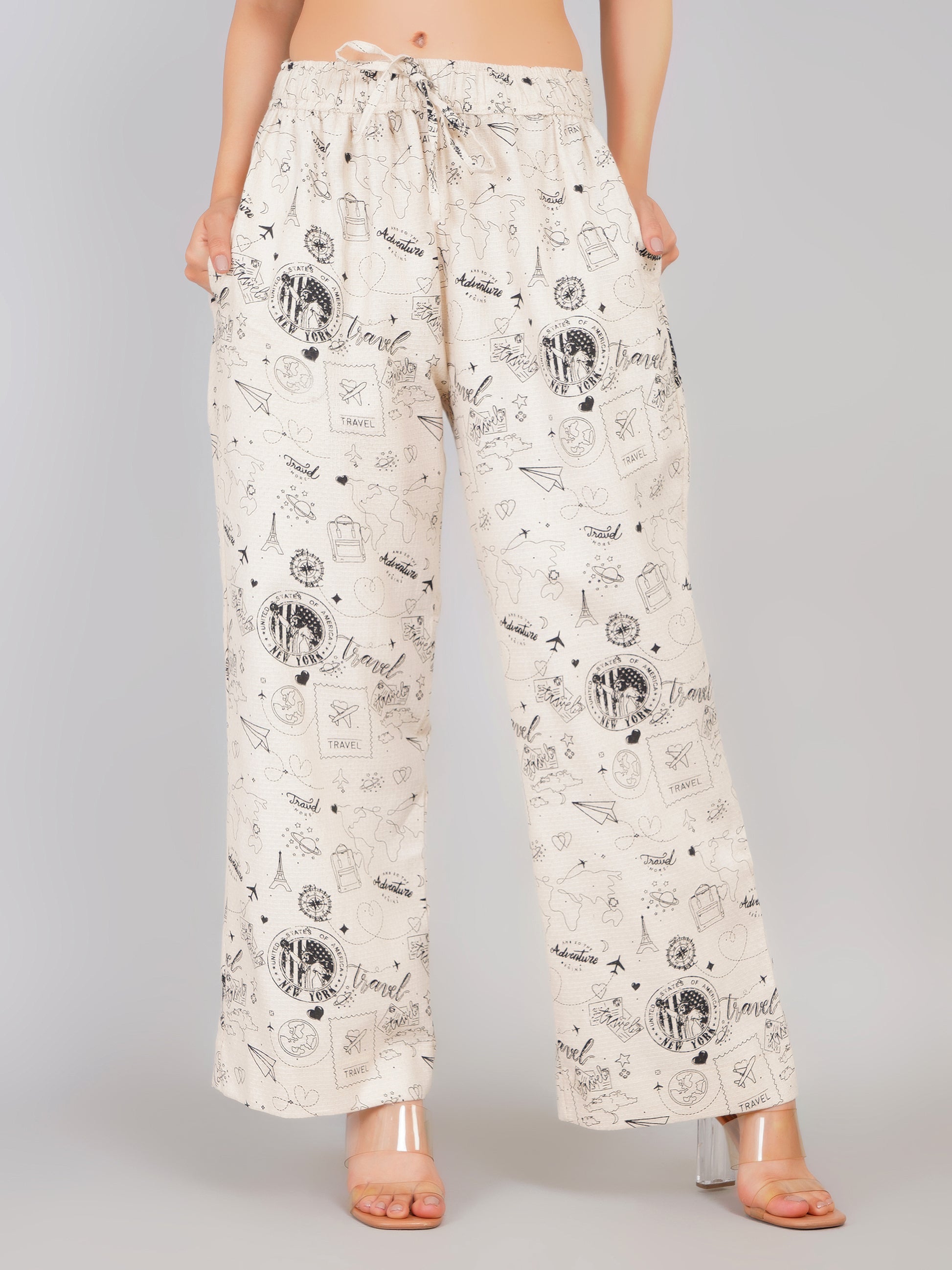 TRAVEL LINEN PANTS