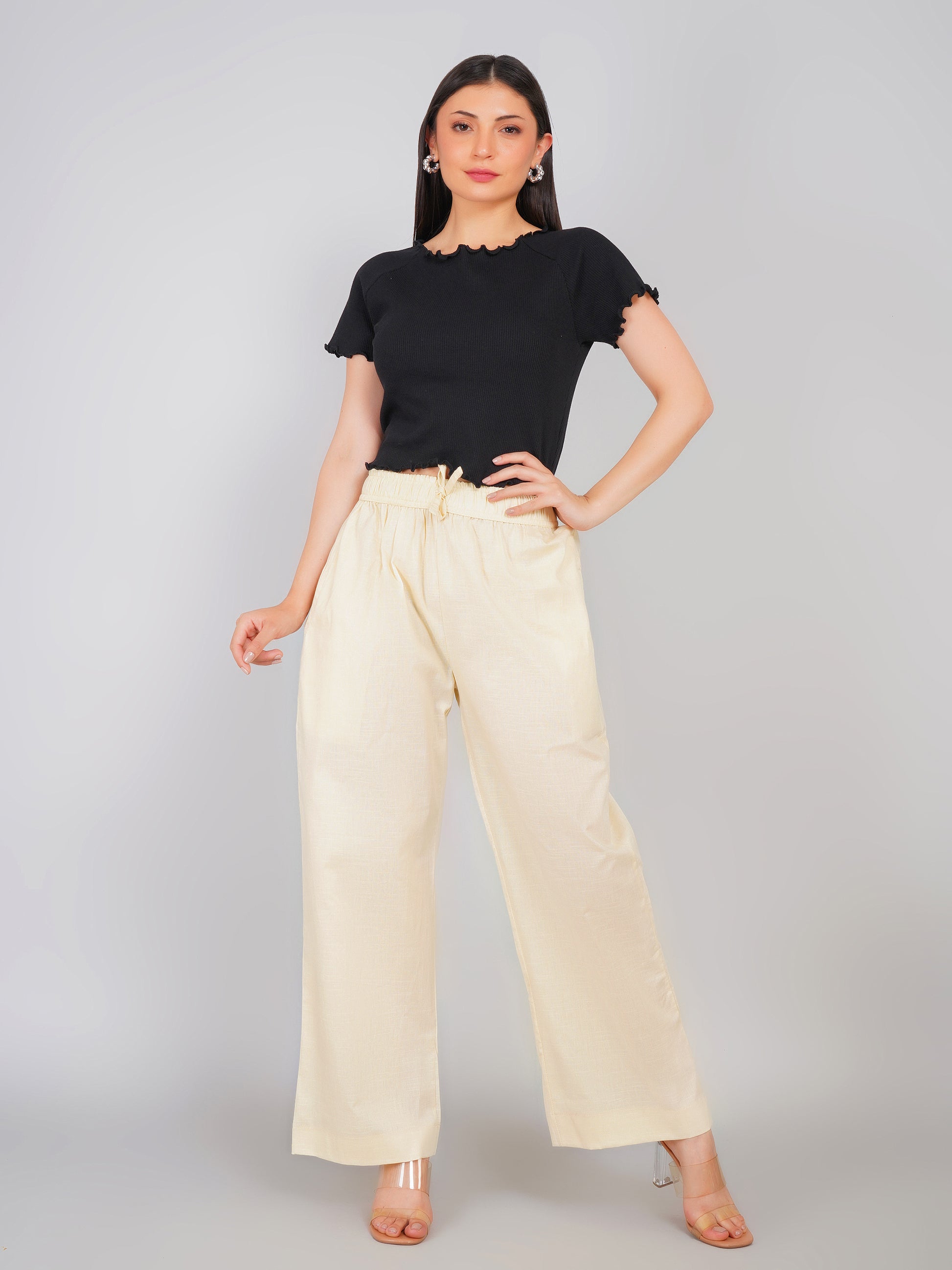 PALE YELLOW LINEN AURA