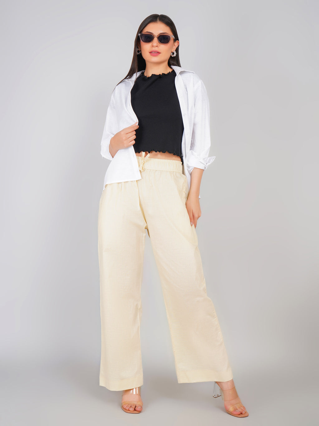 PALE YELLOW LINEN AURA