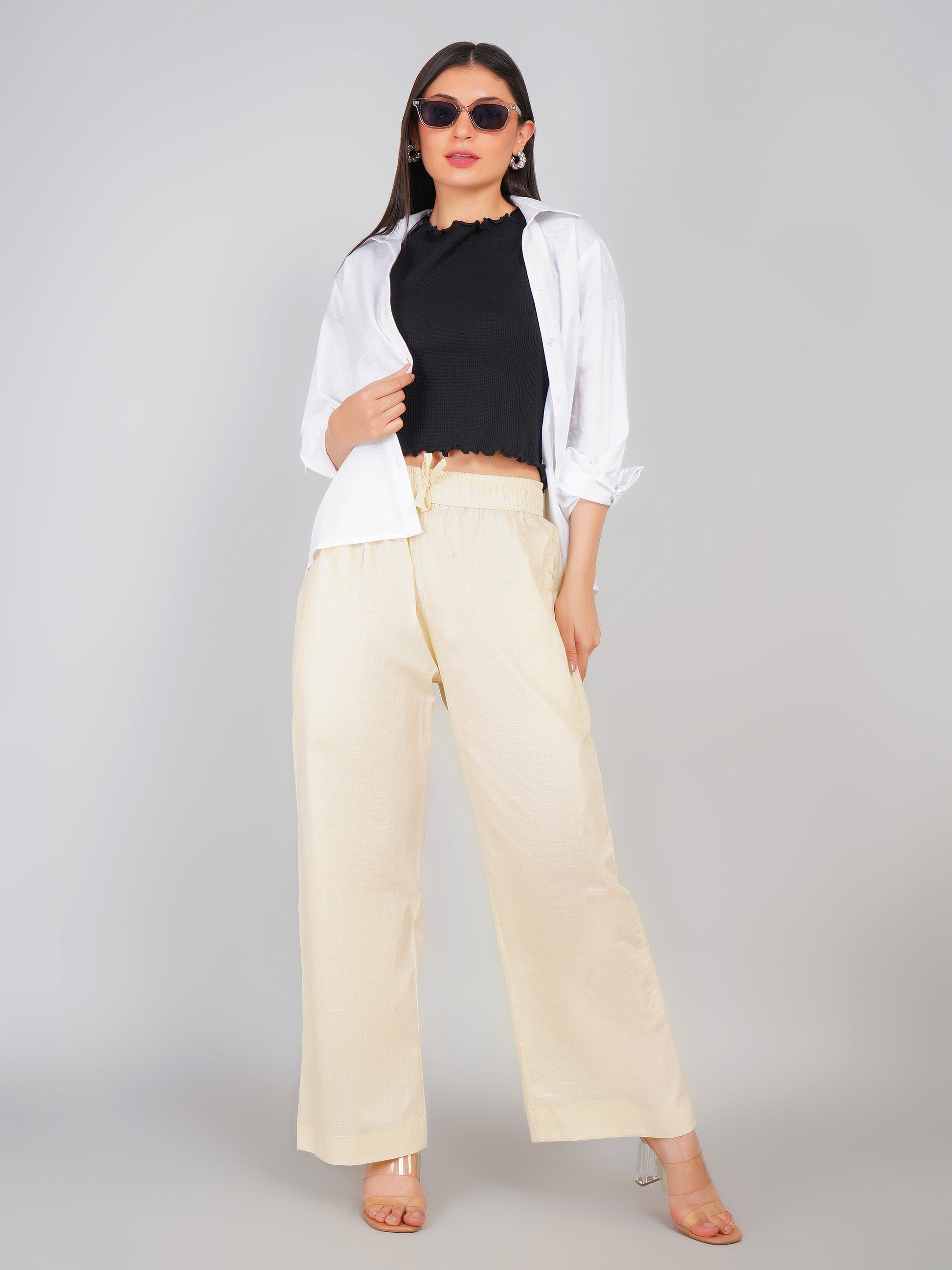 PALE YELLOW LINEN AURA