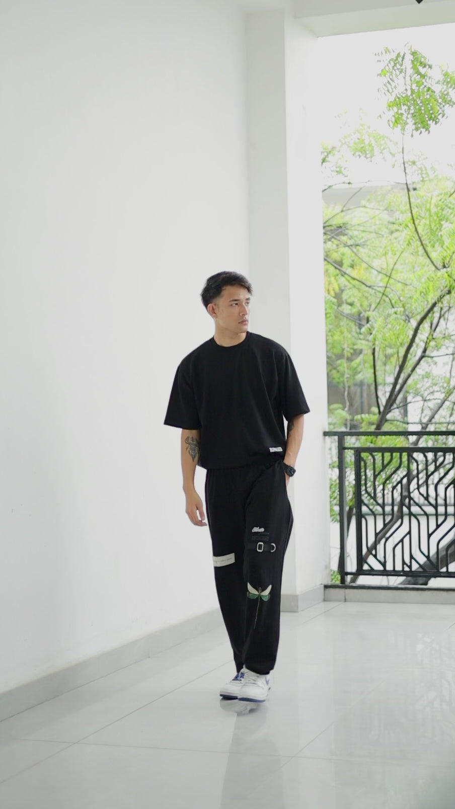 “Its okay to start again” Black Trouser